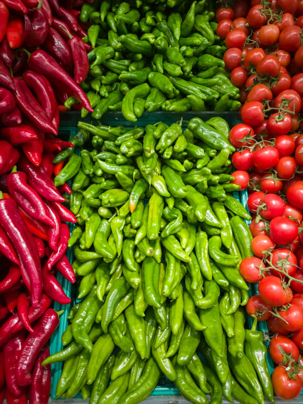 pile of green peppers